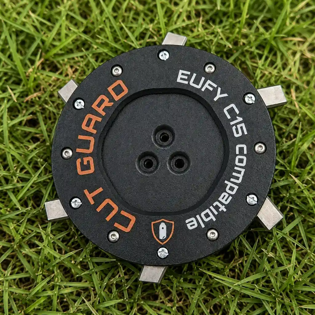 Messerscheibe kompatibel mit EUFY C15 Mähroboter – Mähteller mit Schutz und 6 Klingen