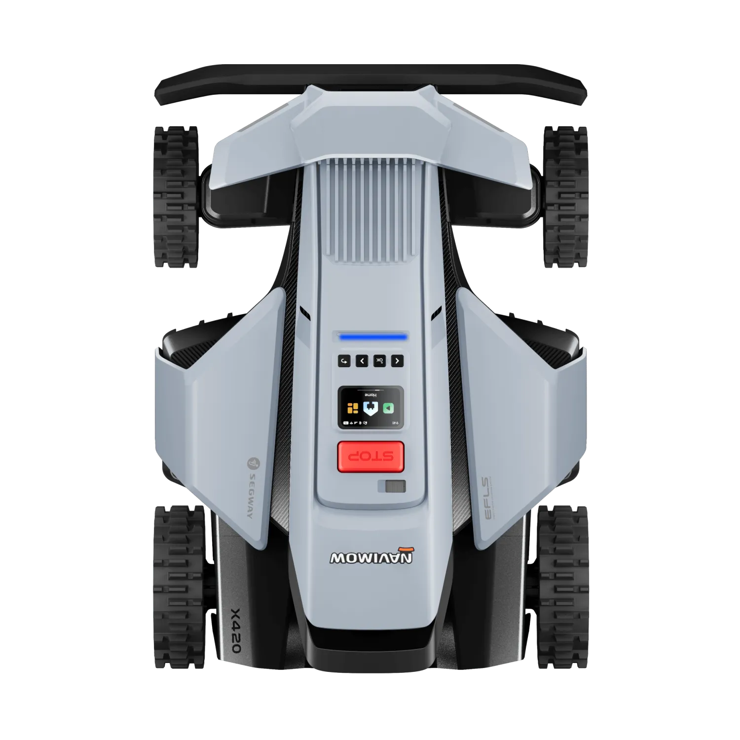 Segway Navimow X420 robot rasaerba visto dall’alto