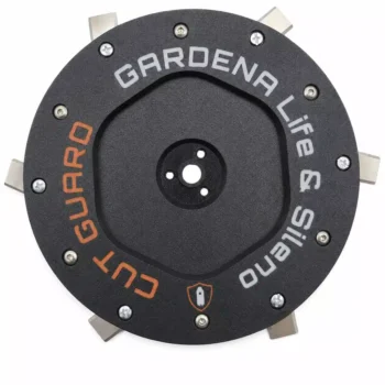Messerscheibe kompatibel mit Gardena Sileno Life ; Sileno+ – Mähteller mit Schutz und 6 Klingen