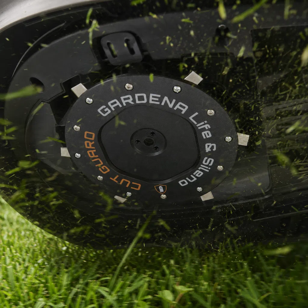 Messerscheibe kompatibel mit Gardena Sileno Life & Sileno+ – Mähteller mit Schutz und 6 Klingen