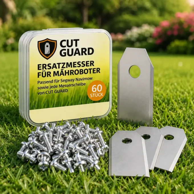 60 replacement blades compatible with CUT GUARD cutting discs & Segway Navimow