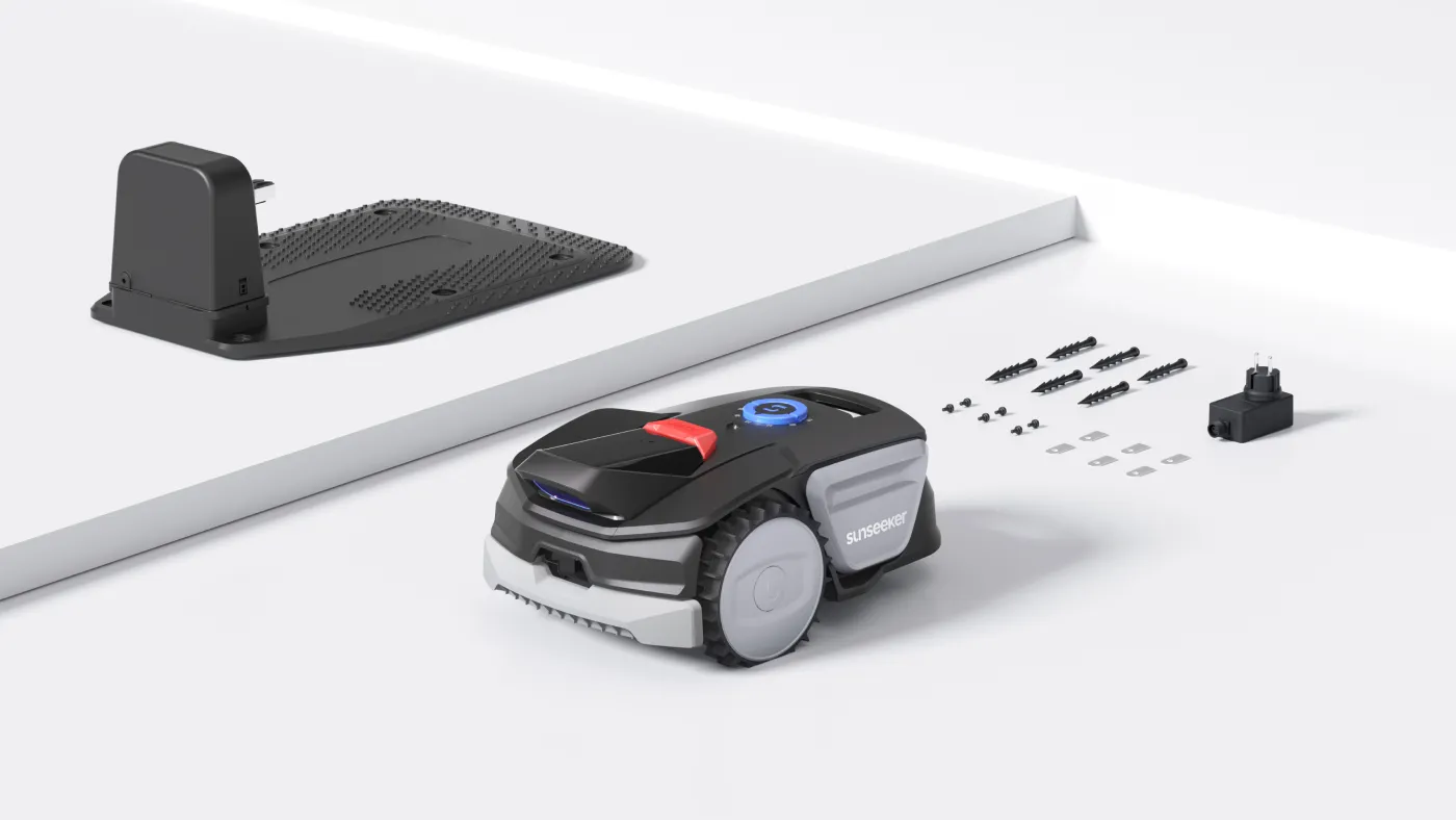 Sunseeker V1 maairobot met laadstation en toebehoren